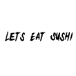 SUSHI takeaway London SE19 Lets Eat Sushi logo